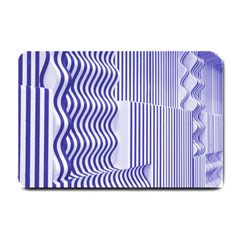 Illusion Waves Pattern Small Doormat  by Sparkle