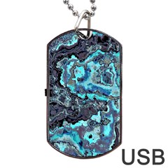 Strange Glow Dog Tag Usb Flash (one Side) by MRNStudios