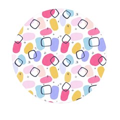 Abstract Multicolored Shapes Mini Round Pill Box (pack Of 5) by SychEva