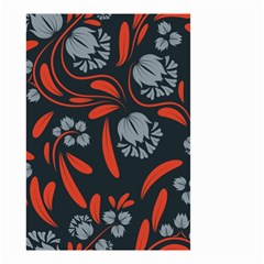 Folk Flowers Print Floral Pattern Ethnic Art Small Garden Flag (two Sides) by Eskimos