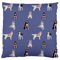 Husky Dogs With Sparkles Standard Flano Cushion Case (one Side) by SychEva