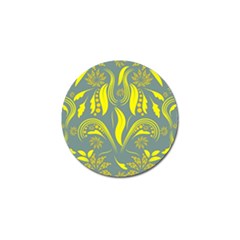 Folk Flowers Print Floral Pattern Ethnic Art Golf Ball Marker by Eskimos