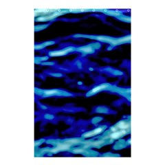 Blue Waves Abstract Series No8 Shower Curtain 48  X 72  (small)  by DimitriosArt