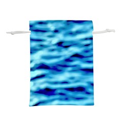 Blue Waves Abstract Series No4 Lightweight Drawstring Pouch (m) by DimitriosArt