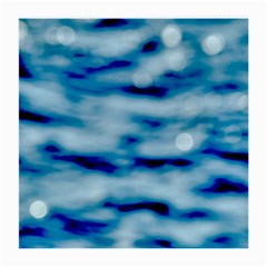 Blue Waves Abstract Series No5 Medium Glasses Cloth (2 Sides) by DimitriosArt