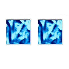 Blue Abstract 2 Cufflinks (square) by DimitriosArt