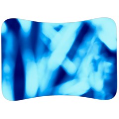 Blue Abstract 2 Velour Seat Head Rest Cushion by DimitriosArt