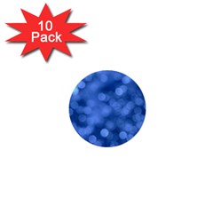 Light Reflections Abstract No5 Blue 1  Mini Buttons (10 Pack)  by DimitriosArt