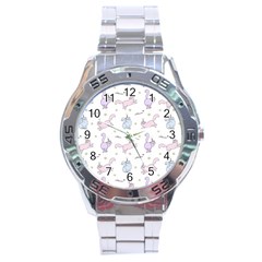 Unicorn Cats Pattern 2 Stainless Steel Analogue Watch