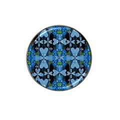 Rare Excotic Blue Flowers In The Forest Of Calm And Peace Hat Clip Ball Marker (10 Pack) by pepitasart