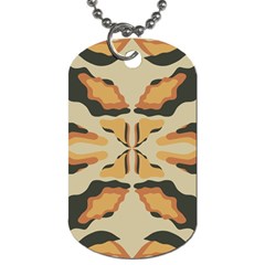 Abstract Pattern Geometric Backgrounds  Abstract Geometric  Dog Tag (one Side) by Eskimos