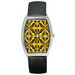 Abstract Pattern Geometric Backgrounds  Abstract Geometric Design    Barrel Style Metal Watch by Eskimos