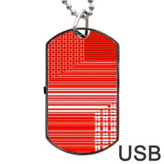 Gradient Dog Tag Usb Flash (one Side) by Sparkle