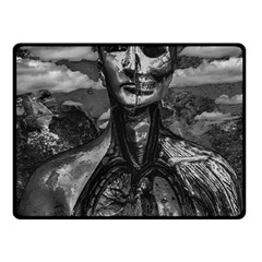 Bw Creepy Fantasy Scene Artwork Fleece Blanket (small) by dflcprintsclothing