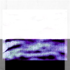 Purple  Waves Abstract Series No3 Rectangular Jigsaw Puzzl by DimitriosArt