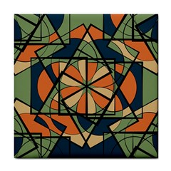 Abstract Pattern Geometric Backgrounds   Tile Coaster by Eskimos