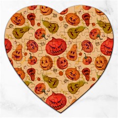 Pumpkin Muzzles Jigsaw Puzzle (heart) by SychEva