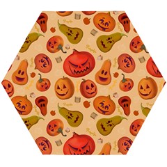 Pumpkin Muzzles Wooden Puzzle Hexagon by SychEva