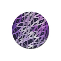 3d Lovely Geo Lines  Iv Magnet 3  (round) by Uniqued
