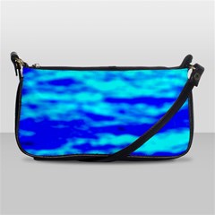 Blue Waves Abstract Series No12 Shoulder Clutch Bag