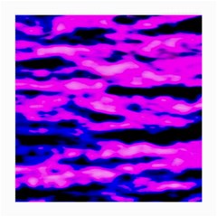 Purple  Waves Abstract Series No6 Medium Glasses Cloth (2 Sides) by DimitriosArt