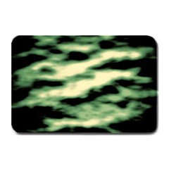 Green  Waves Abstract Series No14 Plate Mats by DimitriosArt