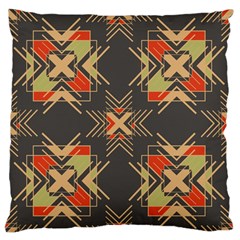 Abstract Geometric Design    Large Flano Cushion Case (one Side) by Eskimos