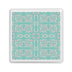 Floral Folk Damask Pattern  Memory Card Reader (square) by Eskimos