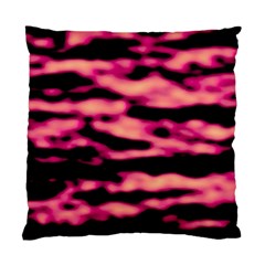 Pink  Waves Abstract Series No2 Standard Cushion Case (one Side)