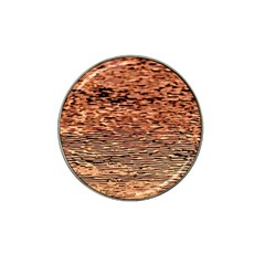 Orange  Waves Flow Series 1 Hat Clip Ball Marker by DimitriosArt