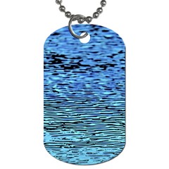 Blue Waves Flow Series 2 Dog Tag (two Sides) by DimitriosArt