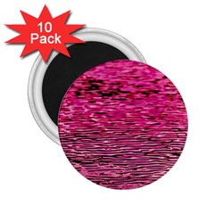 Pink  Waves Flow Series 1 2 25  Magnets (10 Pack)  by DimitriosArt