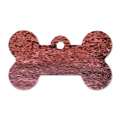 Pink  Waves Flow Series 2 Dog Tag Bone (one Side)