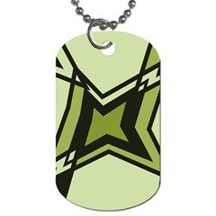 Abstract Pattern Geometric Backgrounds   Dog Tag (one Side) by Eskimos