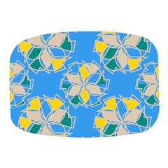 Abstract Pattern Geometric Backgrounds   Mini Square Pill Box by Eskimos