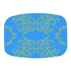 Floral Folk Damask Pattern Fantasy Flowers Floral Geometric Fantasy Mini Square Pill Box by Eskimos