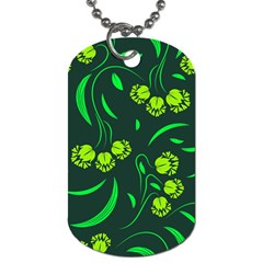 Folk Flowers Print Floral Pattern Ethnic Art Dog Tag (one Side) by Eskimos