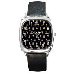 Shiny New Year Things Square Metal Watch by SychEva