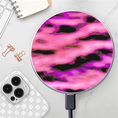 Pink  Waves Flow Series 2 Wireless Charger by DimitriosArt