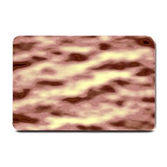 Pink  Waves Flow Series 8 Small Doormat  by DimitriosArt