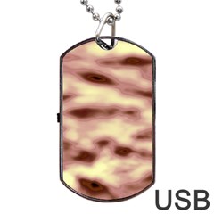 Pink  Waves Flow Series 10 Dog Tag Usb Flash (two Sides) by DimitriosArt