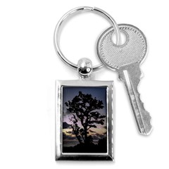 Sunset Coastal Park Landscape, Montevideo Uruguay Key Chain (rectangle) by dflcprintsclothing