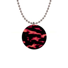 Red Waves Flow Series 5 1  Button Necklace by DimitriosArt