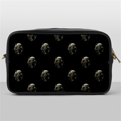 Creepy Head Sculpture With Respirator Motif Pattern Toiletries Bag (one Side) by dflcprintsclothing