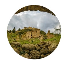 Ancient Mystras Landscape, Peloponnese, Greece Mini Round Pill Box (pack Of 5) by dflcprintsclothing