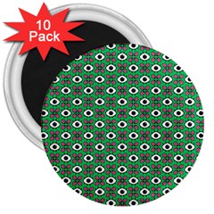 Beetle Eyes 3  Magnets (10 Pack)  by SychEva