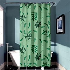 Folk Flowers Print Floral Pattern Ethnic Art Shower Curtain 36  X 72  (stall)  by Eskimos