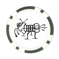 Fantasy Weird Insect Drawing Poker Chip Card Guard (10 Pack) by dflcprintsclothing