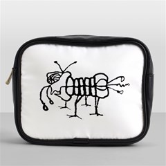 Fantasy Weird Insect Drawing Mini Toiletries Bag (one Side) by dflcprintsclothing