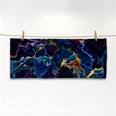 Oil Slick Hand Towel by MRNStudios